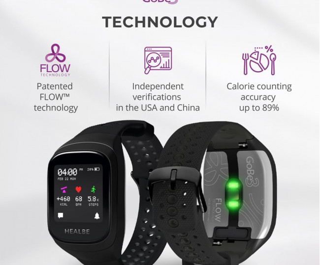 Фитнес-браслет HEALBE GoBe3 Obsidian